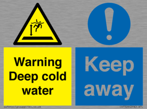 Warning Deep cold water Keep away